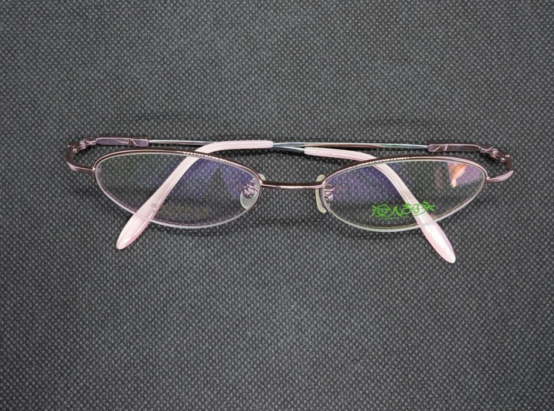 New pink yurenmatou memory metal glasses half frame 48 17 135 USA seller gallery