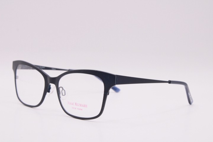 NEW ISAAC MIZRAHI NEW YORK IM30016 NV NAVY AUTHENTIC EYEGLASSES 52-17