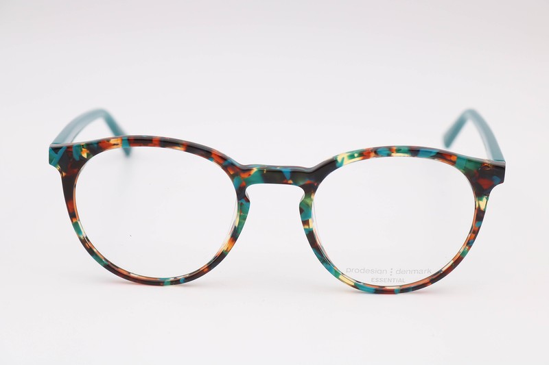 Prodesign Denmark Vibe 3 Teal Round 5134 Eyeglasses Frames 49-20-140