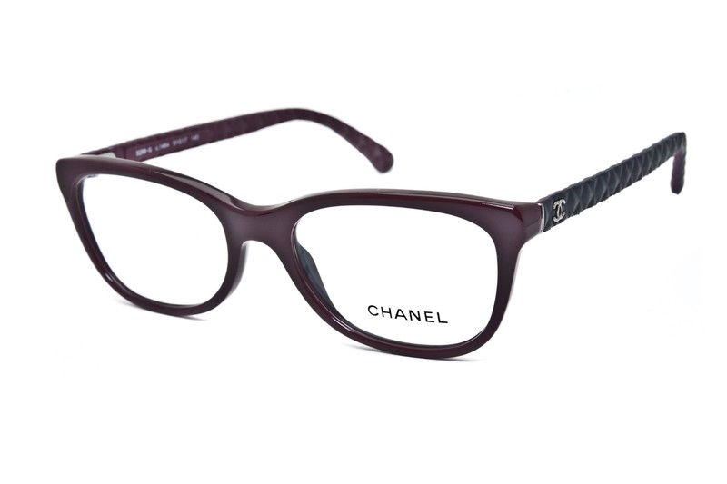Chanel 3288 c.1464 Bordeaux size 51/17/140 Made in Italy Eyeglasses
