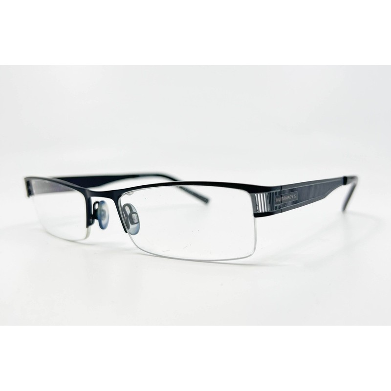 Humphreys Eyeglasses Mens Black Semi Rimless Eschenbach 582060 53-19-140