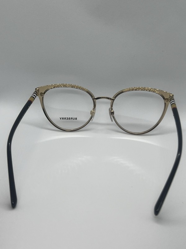 BURBERRY B1313-Q 1238 Italy Burgundy Red/Gold 53-16-140 Eyeglasses Frame gallery