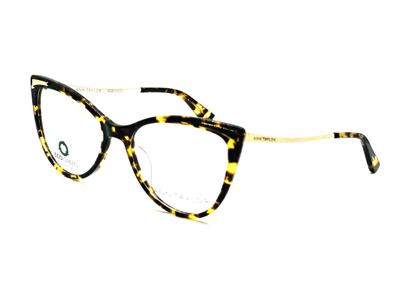 ANN TAYLOR AT340 C01 TORTOISE/ LIGHT GOLD WOMEN EYEGLASSES 52MM 17 135