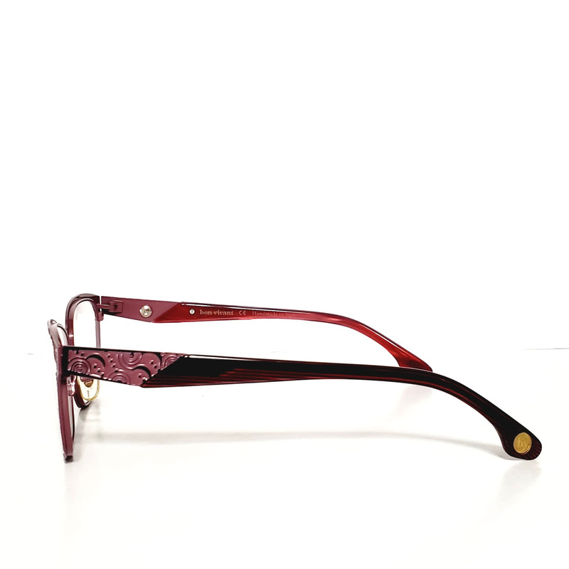 Womens Bon Vivant Purple Night Sky Pattern Cat Eyeglasses Frames 53-17-140 Italy gallery