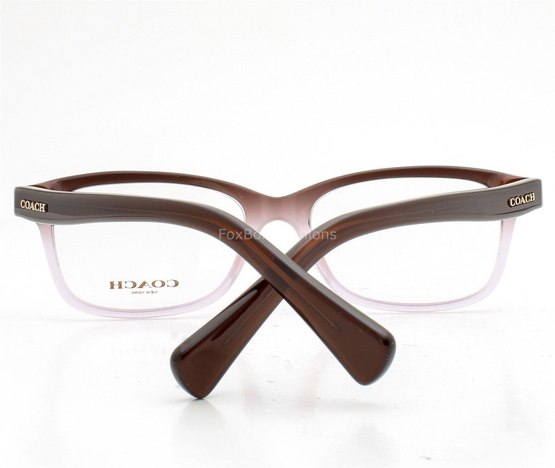 Coach Eyeglasses HC6089 5401 Glasses Glossy Crystal Brown to Lilac 51mm No Case gallery