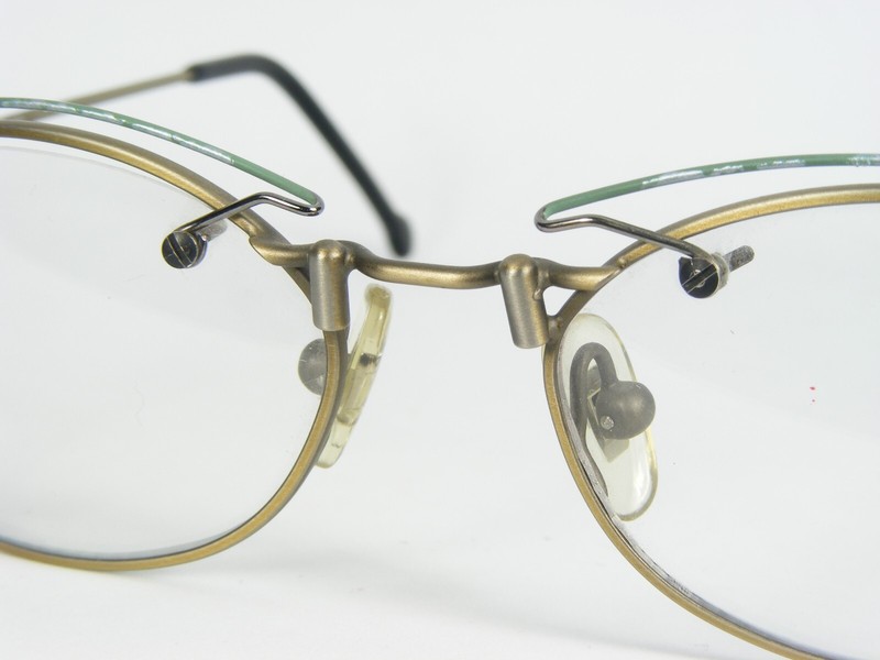 Vintage Prestige 050 12 ANTIQUE BRONZE /GREEN EYEGLASSES 51-17-140mm Germany gallery