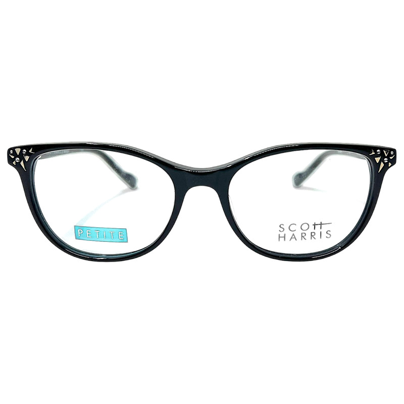 SCOTT HARRIS - SH728 C3 49/16/135 - BLACK - NEW Authentic WOMEN EYEGLASSES gallery