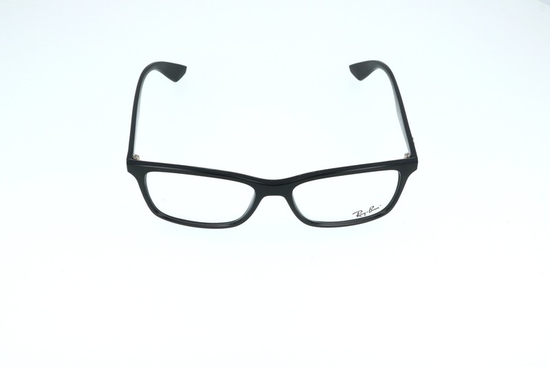 Ray-Ban RB 7047 2000 Matte Black Gray Rectangle Eyeglasses Frames 56-17-145 B:39
