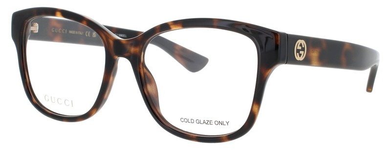 GUCCI Gg1340o 002 54 Eyeglasses HAVANA Frame 54 mm
