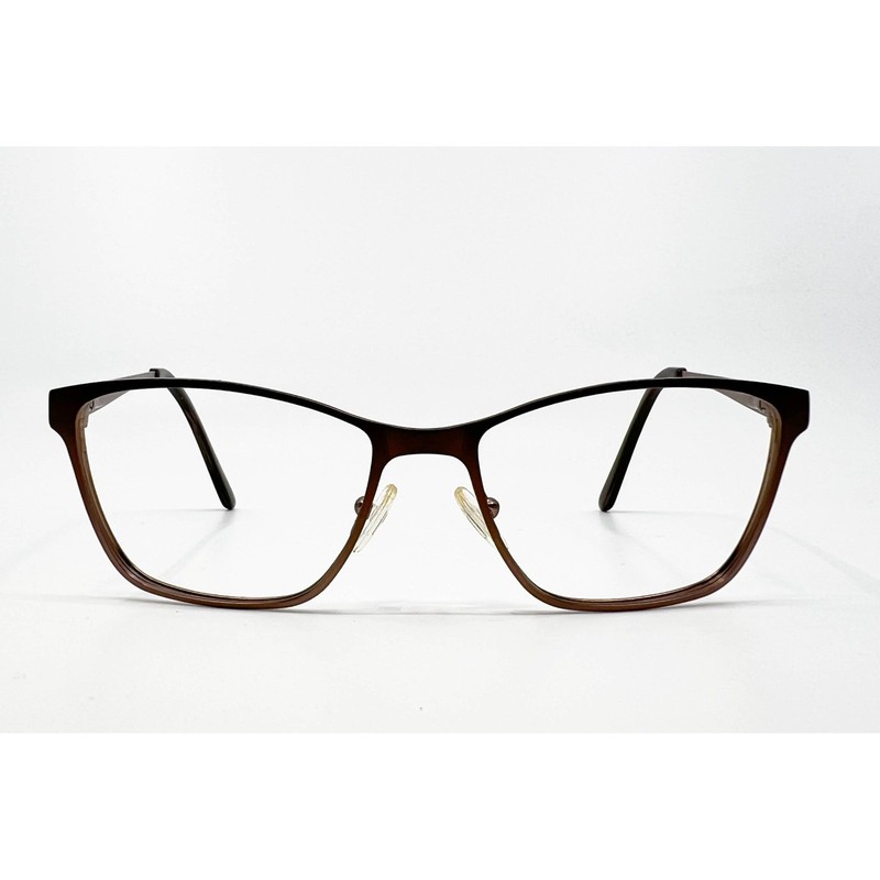 Jill Stuart Eyeglasses Women Brown JS 326-1 Textured Temple 52-16-135
