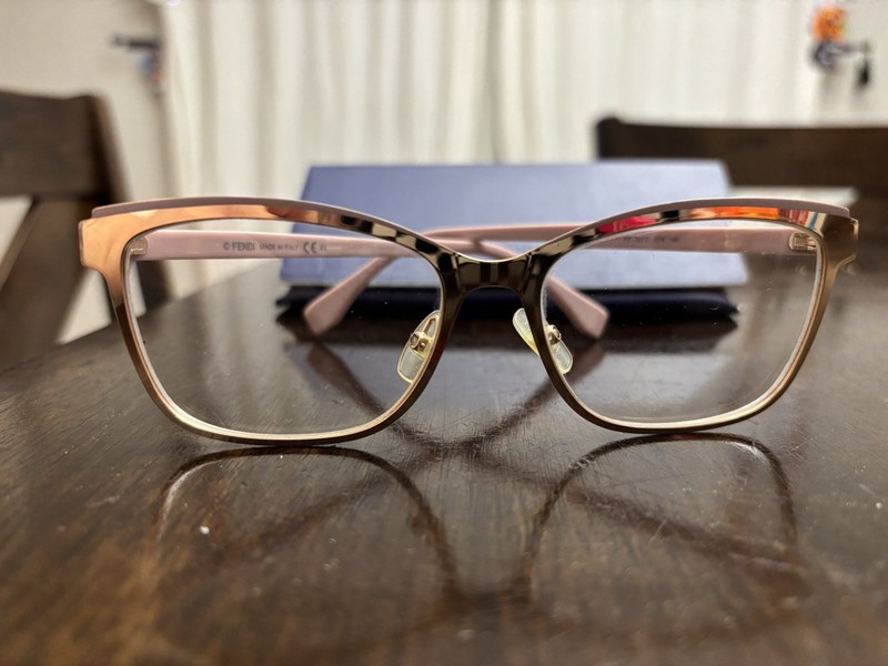 Authentic Fendi Light Pink/Mauve Rose Gold Eyeglasses gallery