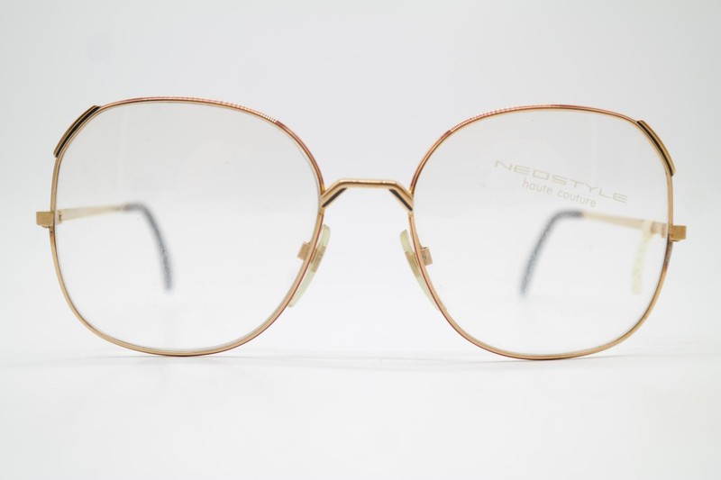 Vintage Glasses Neostyle ACADEMIC 75 Bronze Red Black Oval Glasses Frame