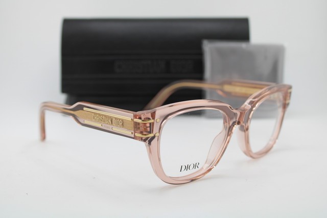 NEW CHRISTIAN DIOR DIORSIGNATUREO S6I 4000 PINK GOLD AUTHENTIC EYEGLASSES 50-19 gallery