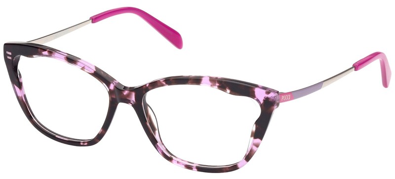 Emilio Pucci EP5148 055 Purple Havana Plastic Cat Eye Eyeglasses Frame 54-15-140