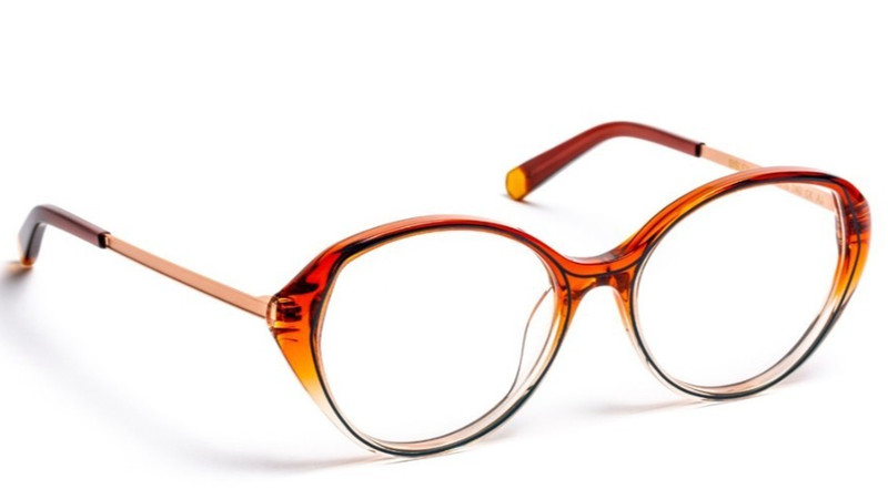 VOLTE FACE SISLEY 6005 GRADIENT ORANGE/GOLD TEMPLES AUTHENTIC EYEGLASSES 53-16 gallery
