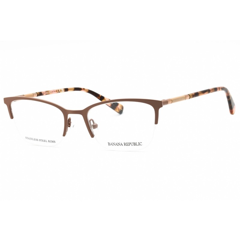 Banana Republic Women's Eyeglasses 52mm Brown Rectangular Frame BR 226 009Q 00