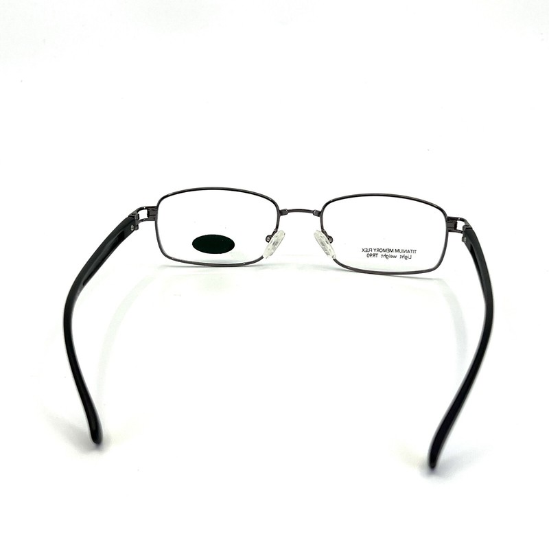 Priority Eyeglasses Frames TI-31 Black Silver Full Rim 53-19 140 mm gallery