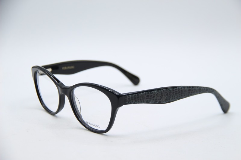 NEW VERA WANG V374 BK BLACK AUTHENTIC FRAMES EYEGLASSES 49-17 !!!