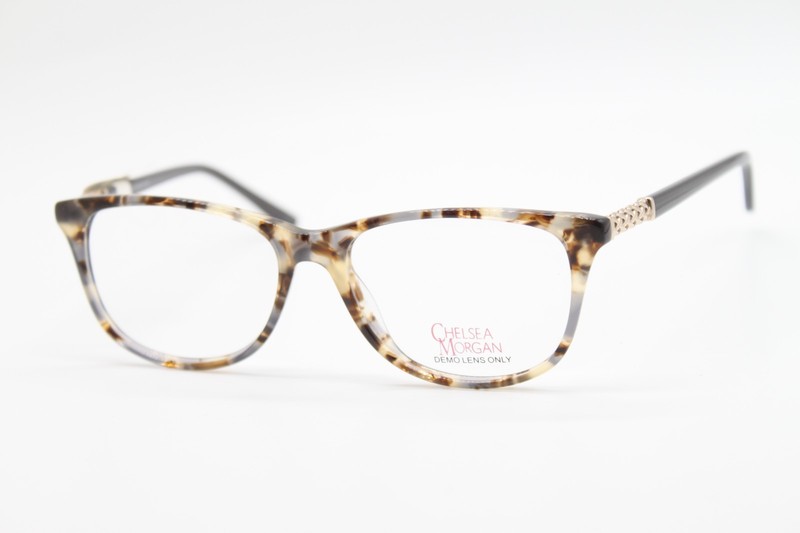 NEW CHELSEA MORGAN CM 7001 TO TORTOISE GOLD GREY AUTHENTIC EYEGLASSES 53-16