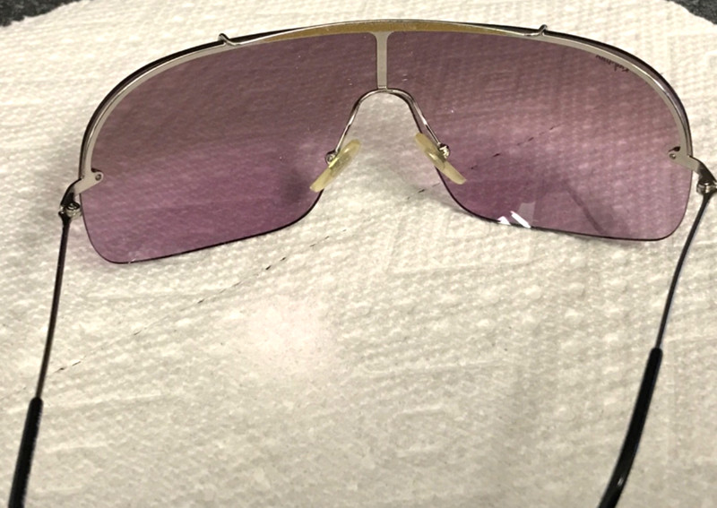 Ray Ban RB 3160 030/7A Shield Small Pink Gold Sunglasses Frame Only gallery