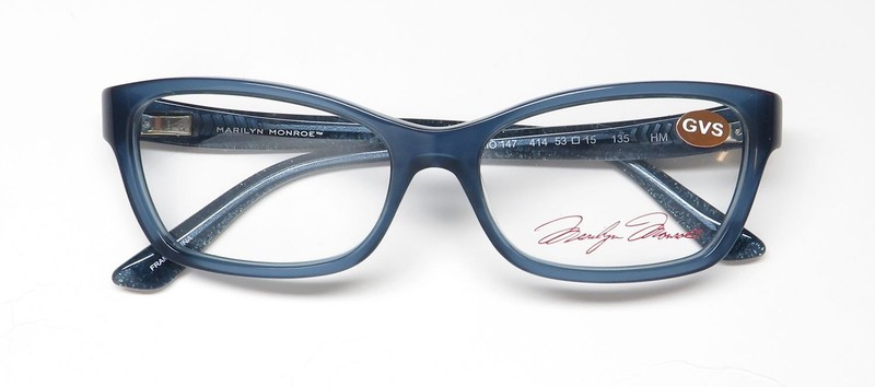 NEW MARILYN MONROE MMO 147 EYEGLASSES 53-15-135 414 CAT EYE FULL-RIM PLASTIC gallery