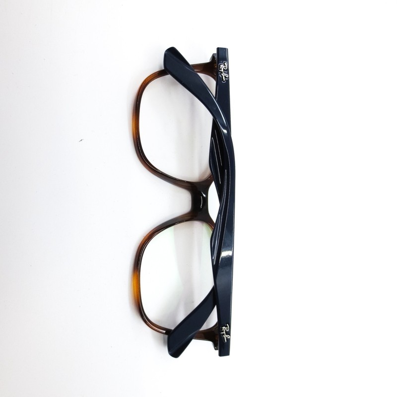 Ray-Ban Eyeglasses Frames RB7066 5585 Blue Brown Tortoise Square 52-17-140 gallery
