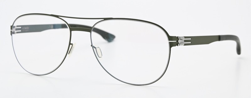 IC! BERLIN Eyeglasses Wolfener Moss Matte Olive Green Pilot Drop Lightweight ... gallery