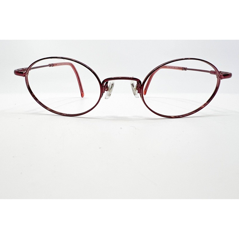 EasyTwist Eyeglasses Frames Womens Burgundy Oval ET 654 44-20-125 30 44mm