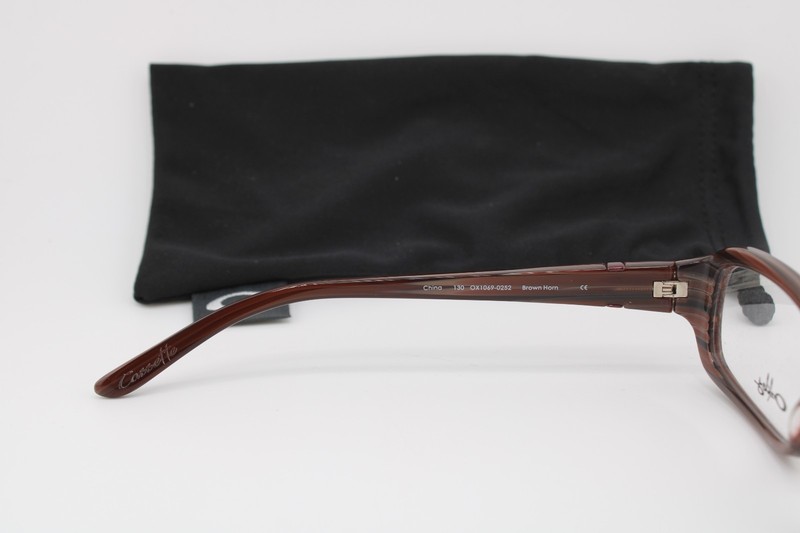 NEW OAKLEY OX1069-0252 CASSETTE BROWN HORN AUTHENTIC EYEGLASSES 52-15 gallery