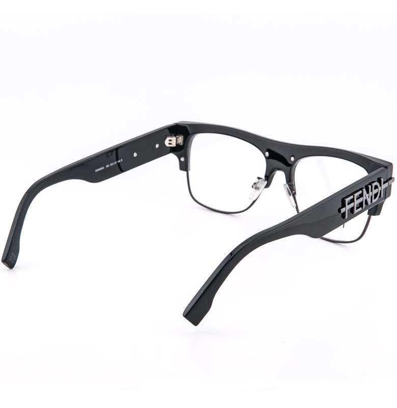 FENDI FENDIGRAPHY HOBO LOGO 50095 001 Black Eyeglasses Optical 53mm FE50095U gallery