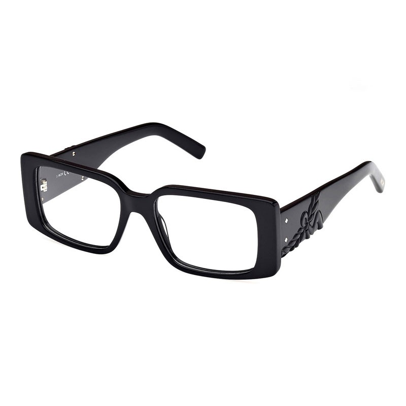 MCM MW5003 001 Shiny Black 52mm Eyeglasses New Authentic