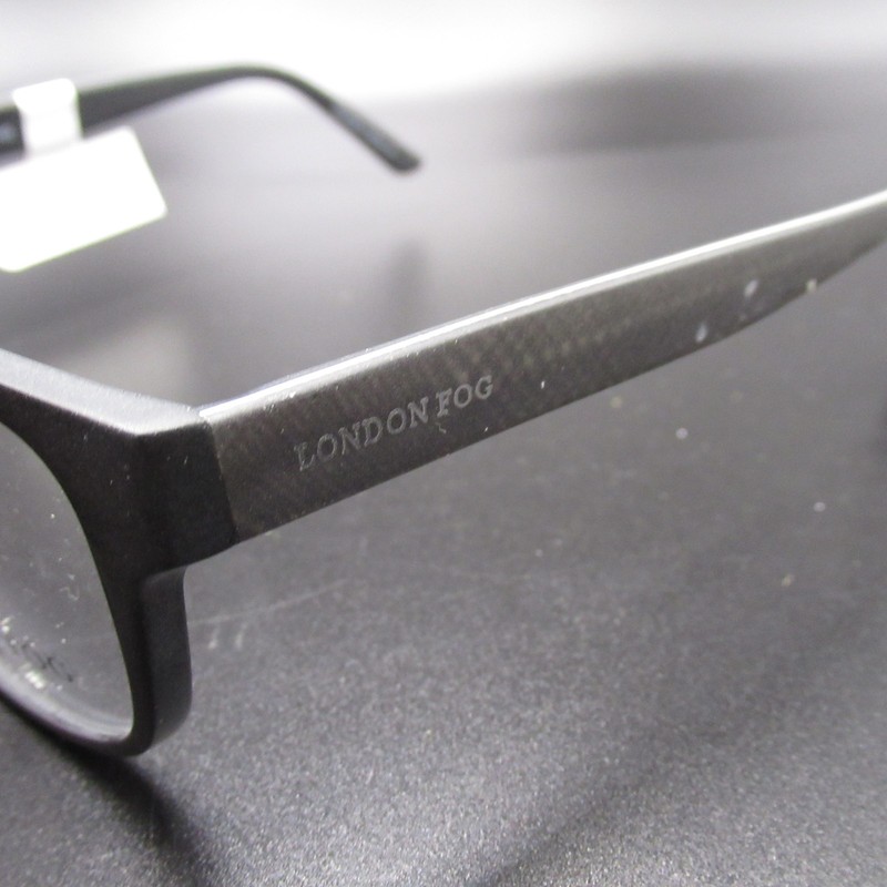 London Fog LF569 01 REC Black Full Rim Eyeglass Frames 53-17-140 New Demo Lenses gallery