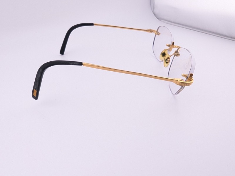 Fred Eyeglasses, Frames Only, Manhattan 723387 006, ..-..-135, Rimless, France gallery