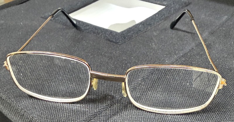 Unbranded Vintage Metal Rectangle Full Rim Eyeglass Frames; 80s 90s? AVIATORS?