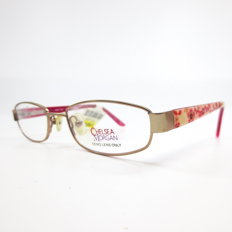 Chelsea Morgan CMM 1005 PK Kids Eyeglasses Frames Pink Rectangular 46-17-125