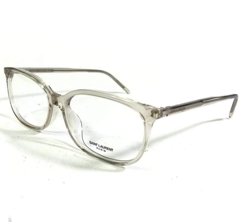 Saint Laurent Eyeglasses Frames SL297/F 010 Clear Beige Rectangular 55-16-145