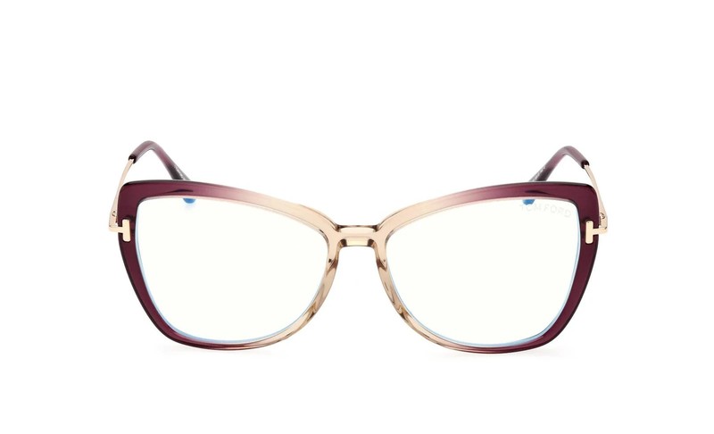 Tom Ford TF5882-B 083 Purple Ombre Plastic Cat Eye Eyeglasses Frame 55-15-135 SD