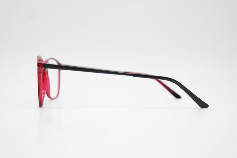 Glasses RÖHM Harrys 1667 Black Red Oval Eyeglass Frame New gallery