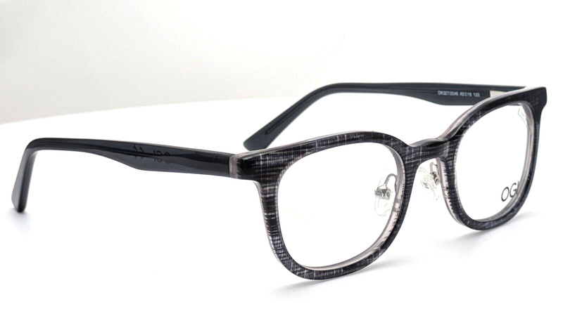 OGI Youth OK327/2046 Black Denim Rectangle Unisex Kids Eyeglasses 43mm