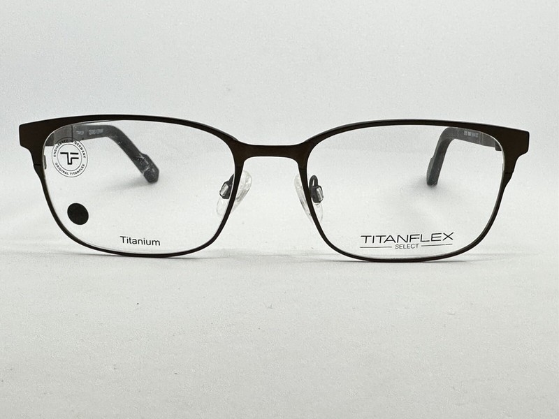 NEW TITANFLEX Select 827027 60/BRN 53.18.145 Men’s Eyeglasses Frames