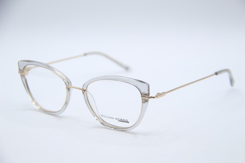 NEW WILLIAM MORRIS LONDON LN50161 CRYSTAL GOLD AUTHENTIC EYEGLASSES 50-19