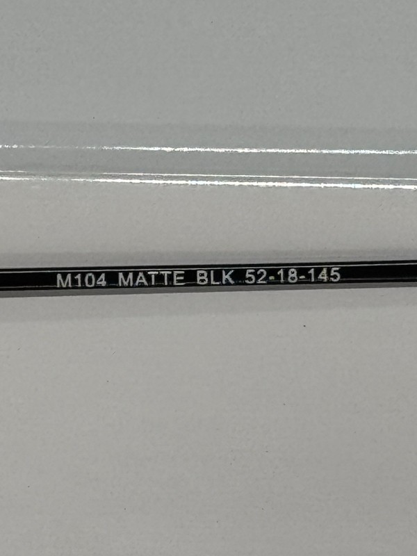 Primary M104 Matte Black Metal Unisex Eyeglasses 52mm gallery