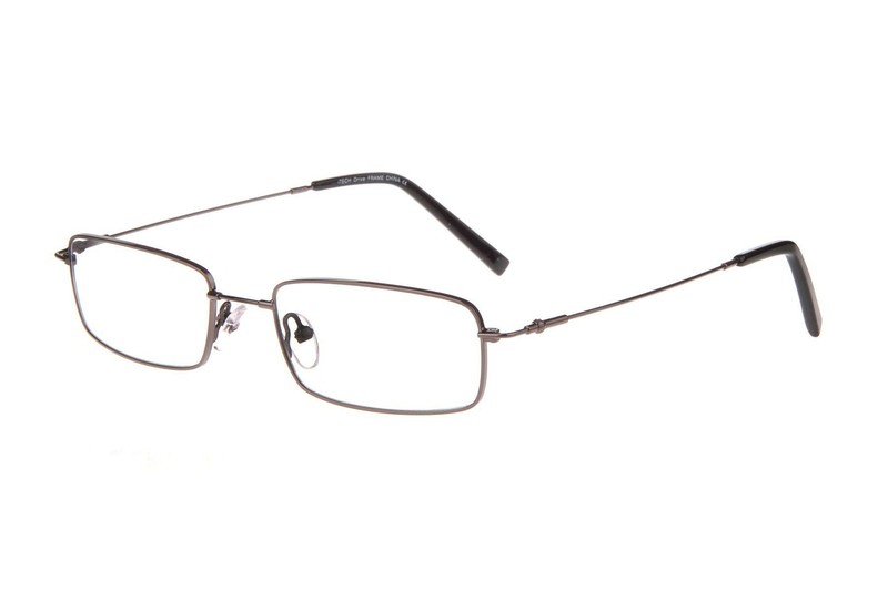 New I-TECH Gunmetal DRIVE Titanium & Memory Metal Eyeglasses 54mm with Case