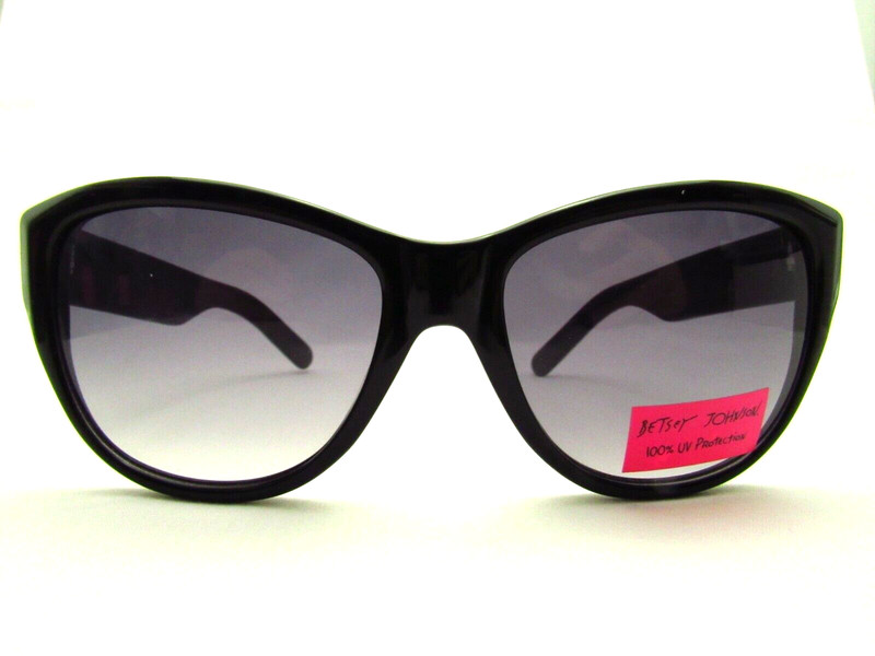 Betsey Johnson 156106 Black Animal 55 x 18 x 148 mm UV400 Sunglasses*