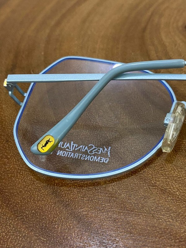 Yves Saint Laurent YSL Eyeglass Frame 397 As is Blue 57 18 135 mm Italy Vintage gallery
