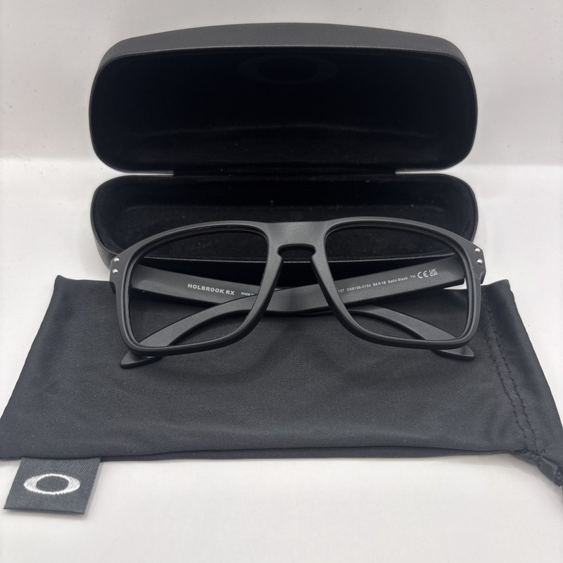 Oakley Holbrook RX Eyeglasses Frames Satin Black, 54-18-137, OX8156-0154