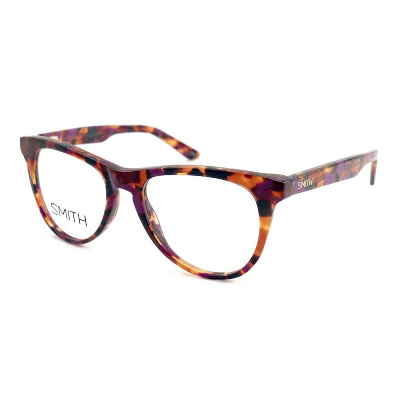 Smith Optics Unisex Round 49mm Eyeglasses Frames Lynden Violet Havana