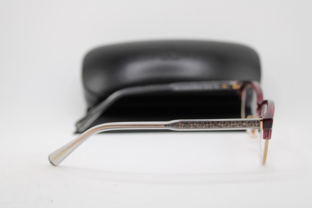 NEW COACH HC 6144 5569 CLEAR PINK GOLD GREY AUTHENTIC EYEGLASSES 53-16 gallery