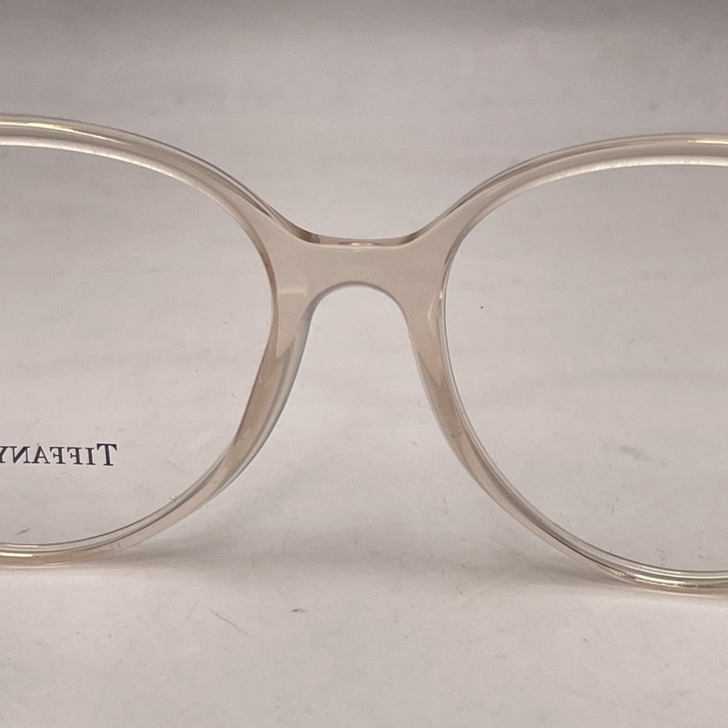 Tiffany & Co Womens Round Phantos Thin Eyeglasses TF2209 Transparent Nude gallery