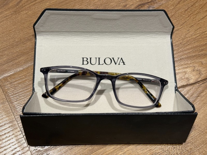 Bulova Eyeglasses – Frames Only – Bushwick Smoke 52-19-140 w/Case